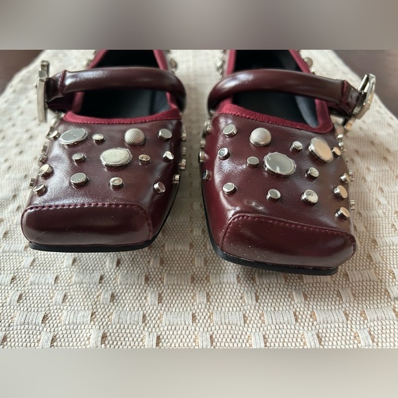 NEW Cider Burgundy Studded Women's Shoes SIZE 7 - Picture 5 of 8